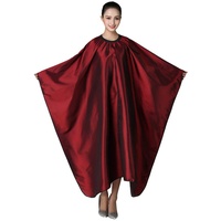 Barber Shop stylische/trendige Friseurumhang Friseursalon Haarschneideumhang Salon der Haar schneiden Barber Cape Hairdressing Gown Styling Werkzeug,Red,160 * 140cm