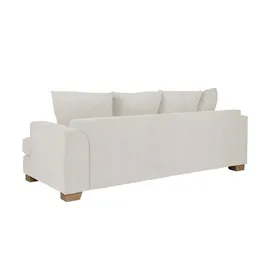 Soho Couch Webstoff 3-Sitzer Weiß