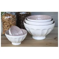 Chic Antique Arés Schüssel 5er-Set, H9/D15,5, staubig rosa