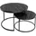 [en.casa] Skagen Marmor schwarz 2er Set
