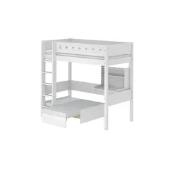 FLEXA Casa Hochbett  Flexa White , weiß , Maße (cm): B: 179 H: 184
