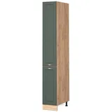 Vicco Apothekerschrank Fame-Line, Grün-Gold Landhaus 30 cm