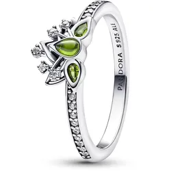 Pandora 193653C01 Damenring Disney Prinzessin Tiana Tiara Silber, 52/16,6