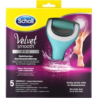 Scholl Velvet Smooth elektrischer Hornhautentferner Pro – Zur Hornhaut Entfernung auf nassen und trockenen Füßen – Wiederaufladbar – 1 Gerät + Ladestation , (1er Pack)