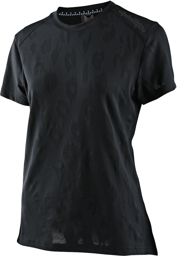 Troy Lee Designs Lilium Jacquard Dames fietsshirt met korte mouwen, zwart, XS Voorvrouw