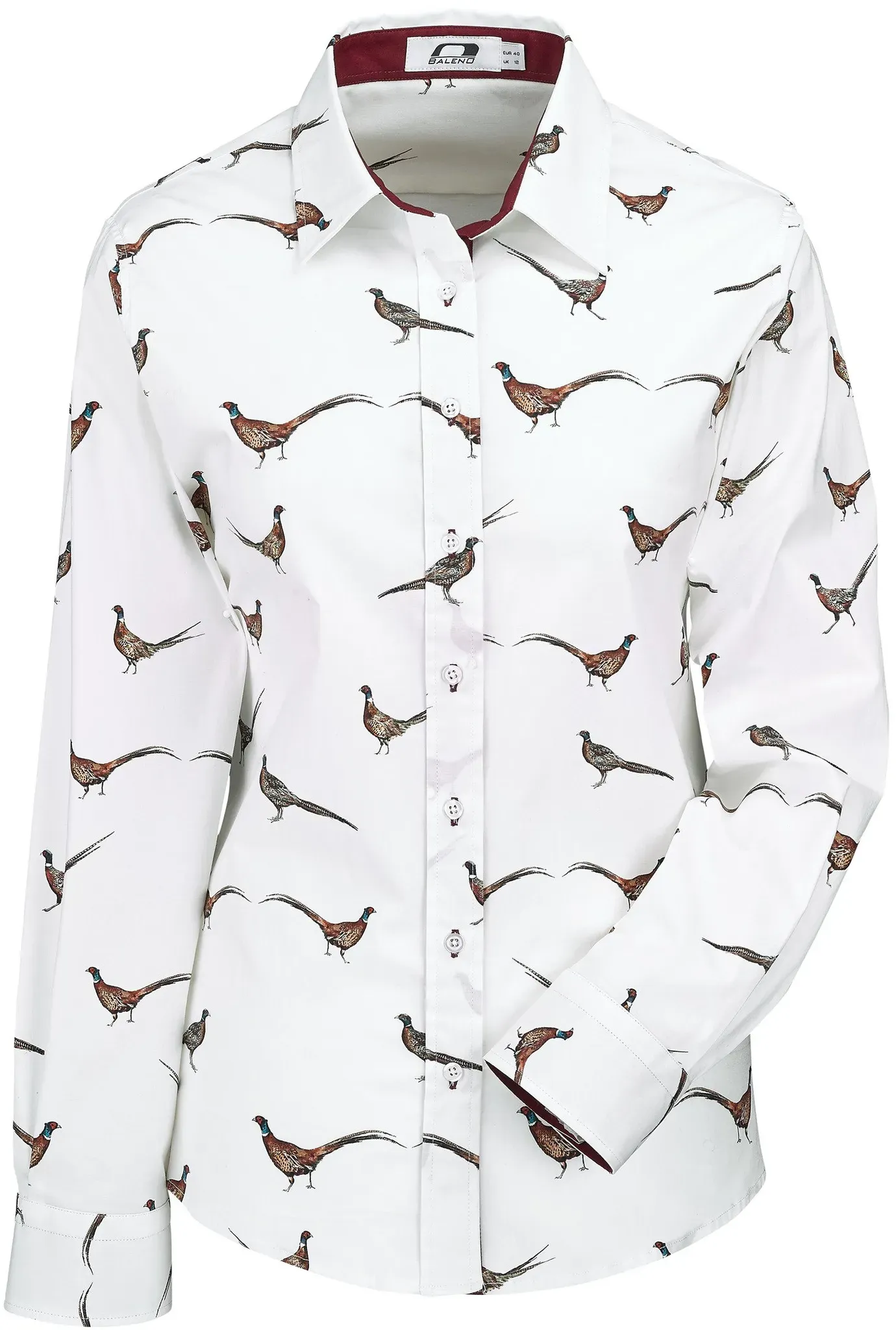 Baleno Langarmbluse Laura, pheasant print, S