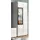 inn.furn Vitrine Cover 60 x 34 x 160 cm Weiß/Schwarz