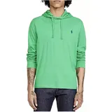 Polo Ralph Lauren Langarmshirt Kapuzen-Langarmshirt Longsleeve Hooded T-shirt Sweatshirt mit Kapuze und Kordelzug, Leicht, weich und angenehm grün XL