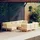 vidaXL Garten-Lounge-Set 11-tlg. creme Kiefer
