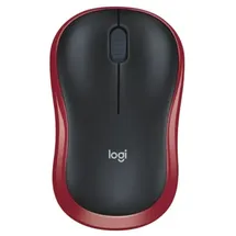 Logitech M185 Wireless Mouse schwarz/rot
