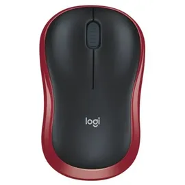 Logitech M185 Wireless Mouse schwarz/rot
