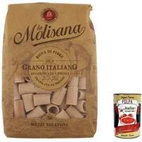 LA MOLISANA 12x La Molisana Mezzi Rigatoni N°32 Integrale 500g+Polpa