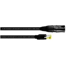 Cordial 15552 RJ45 Patchkabel CAT 5e S/UTP 15.00m Schwarz PUR-Mantel 1St.