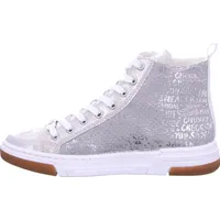 Rieker Sneaker, High Top-Sneaker, Freizeitschuh, Schnürschuh mit Plateausohle Rieker grau-silberfarben