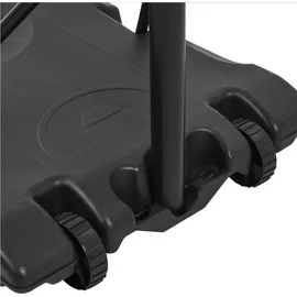 Yaheetech Basketballkorb mit Rollen, 216–246 cm höhenverstellbarer Basketballständer, mobile Basketballanlage, Braun,