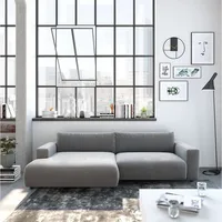 Musterring Ecksofa LUCIA zeitlos, bequem, schöne Detailverarbeitung Breite 296cm, L-Form grau