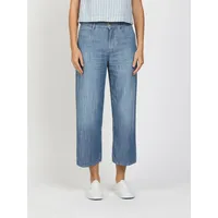 Gang Weite Jeans "94CAROL CULOTTE", Damen, Gr. 26, N-Gr, midblau washed, Denim/Jeans, Obermaterial: 100% Baumwolle, weit knöchelfrei, Jeans, Light Denim, 5-Pocket-Stil