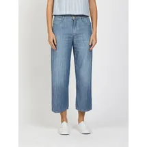 Gang Weite Jeans "94CAROL CULOTTE", Damen, Gr. 26, N-Gr, midblau washed, Denim/Jeans, Obermaterial: 100% Baumwolle, weit knöchelfrei, Jeans, Light Denim, 5-Pocket-Stil, Topseller