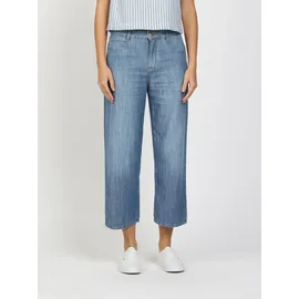 Gang Weite Jeans "94CAROL CULOTTE", Damen, Gr. 26, N-Gr, midblau washed, Denim/Jeans, Obermaterial: 100% Baumwolle, weit knöchelfrei, Jeans, Light Denim, 5-Pocket-Stil, Topseller