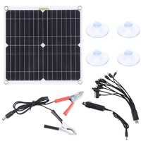Auto Solarpanel, Dioche 200W Auto Solarpanel Ladegerät Kit Tragbares Universaltelefon MP3 Aufladung für Fahrzeug RV Yacht ABS
