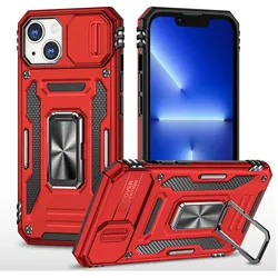 Hülle Handy Schutz für Apple iPhone 15 Plus Case Cover Kamera Ständer Etuis Neu
