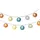 Lumineo LED Solar Lichterkette 4,5m Nylon 450 cm Bunt / Warmweiß