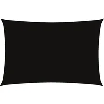 furnicato Sonnensegel Rechteckig 2 Stück 2 x 4 m Schwarz