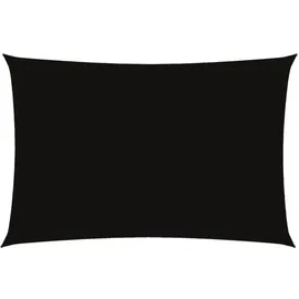 furnicato Sonnensegel Rechteckig 2 Stück 2 x 4 m Schwarz
