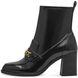 TAMARIS Damen Absatzstiefelette Blockabsatz Vegan; BLACK, EU