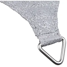 WINDHAGER Sonnensegel ELBA, Dreieck, Grau, dreieckig, Beschichtetes HDPE-Gewebe, 3,6 x 3,6 m, 135 g/m2, Sonnenschutz für Terrasse, Balkon oder Pool, inklusiv befestigungsseil, reißfest, waschbar