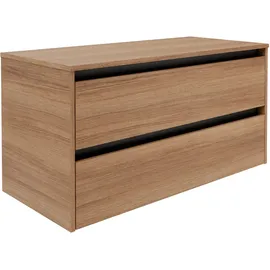 Fackelmann Waschtischunterschrank 100,4 x 51,6 x 46,5 cm Braun Schwarz