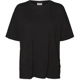 Noisy May Damen Einfarbiges Oversized T-Shirt | Basic Rundhals Kurzarm Top | Shortsleeve Oberteil NMMATHILDE, Farben:Weiß, Größe:XS - XS