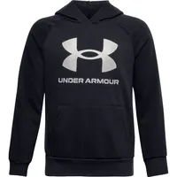 Under Armour Rival Fleece Hoodie Jungen 001 black/white XS 122-127 cm