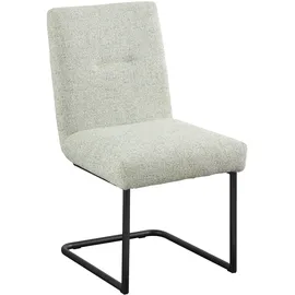 Set One by Musterring Esszimmerstuhl »Tracy« () 2er-Set, Freischwingergestell schwarz, Sitz aus Webstoff, B52 x T65 cm