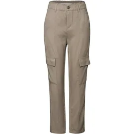 STREET ONE Paperbag Hose Cargo-Look Grau 44