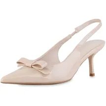 VAN HILL Damen Slingpumps in Beige Lack