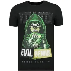 Local Fanatic  T-Shirt Villain Duck Rhinestones Witzig Z  in Schwarz, EU M