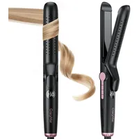 crazymar Haarglätter, 2 In 1 Glätteisen Locken und Glätten, Ionen Air Glätteisen, 9 Temperaturstufen (110°C-230°C), mit Kaltluftfunktion, Negativ-Ionen-Beschichtung, für Alle Haartypen