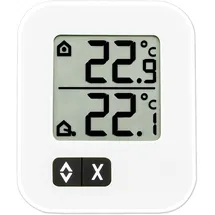 TFA Dostmann Digitales Max-Min-Thermometer, zwei Temperaturen messbar, L 57 x B 13 (33) x H 69 mm