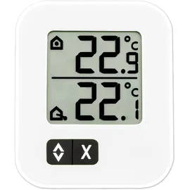 TFA Dostmann Digitales Max-Min-Thermometer, zwei Temperaturen messbar, L 57 x B 13 (33) x H 69 mm