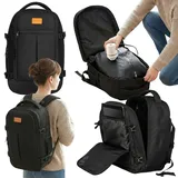 outtec Kompressions Handgepäck Rucksack 26 L Schwarz