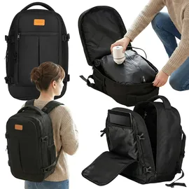 outtec Kompressions Handgepäck Rucksack 26 L Schwarz