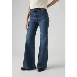 Levi's für Damen. A8717-0000 Jeans Ribcage Bell blau (28/34), Lässig, Baumwolle, Denim