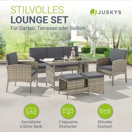 Juskys Polyrattan Sitzgruppe Turin