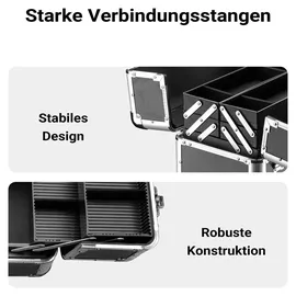 Wiltec Alu Transportkoffer mit 2 Schlüsseln schwarz