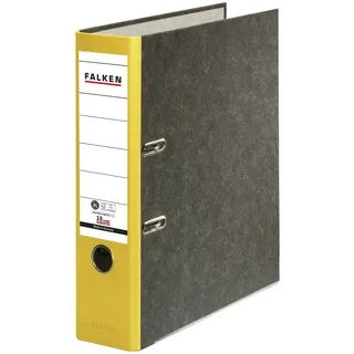 Falken Ordner Recycling 8 cm DIN A4 gelb