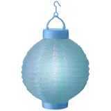 MARELIDA Lampion Kunststoff H: 23,0 cm 1 LED inkl. Dämmerungssensor blau