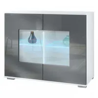 Vladon Kommode, Grau, 92.5x75.5x35 cm, Wohnzimmer, Kommoden & Sideboards,