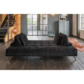 KAWOLA Schlafsofa Wiolo Velvet anthrazit