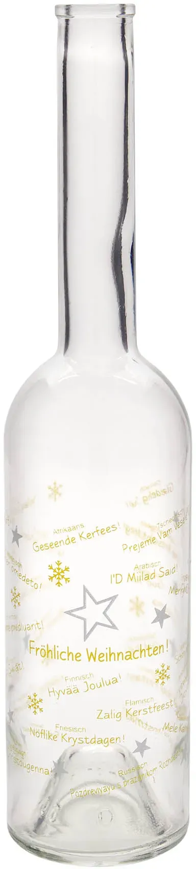 500 ml Bottiglia di vetro 'Opera', motivo: Natale nel mondo, imboccatura: fascet...